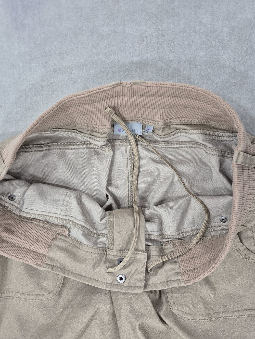 Athleta Shasta Convertible Hiking Utility Pants women's 16T Tall khaki stretch - Picture 10 of 13